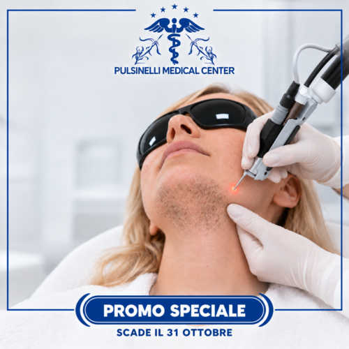 TRE EPILAZIONI LASER ALESSANDRITE MENTO DIFFUSO